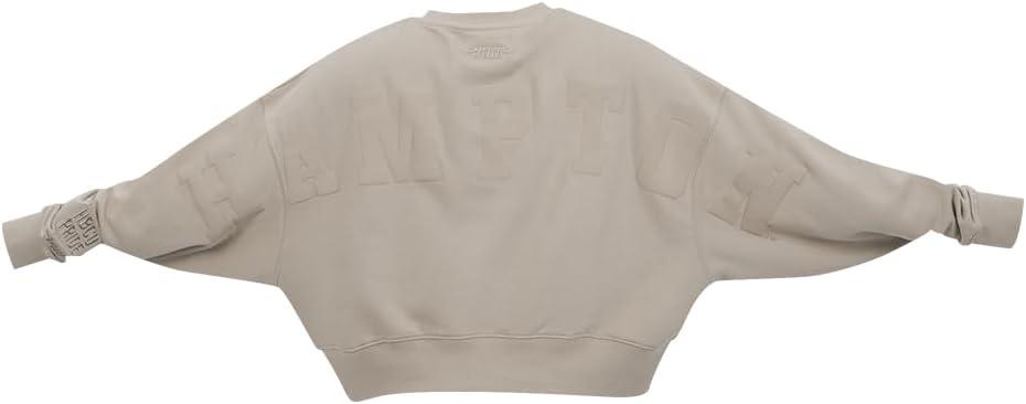 imagePRO STANDARD Womens College Wingspan Brushed Back French Terry Crewneck SweatshirtTaupe