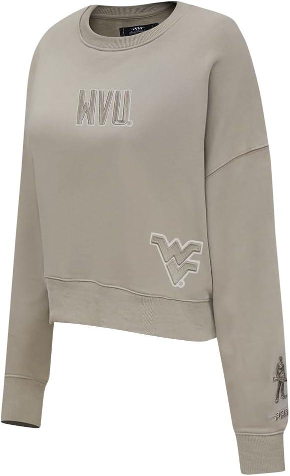 imagePRO STANDARD Womens College Wingspan Brushed Back French Terry Crewneck SweatshirtTaupe