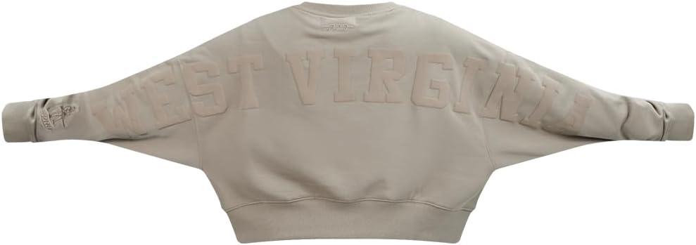 imagePRO STANDARD Womens College Wingspan Brushed Back French Terry Crewneck SweatshirtTaupe