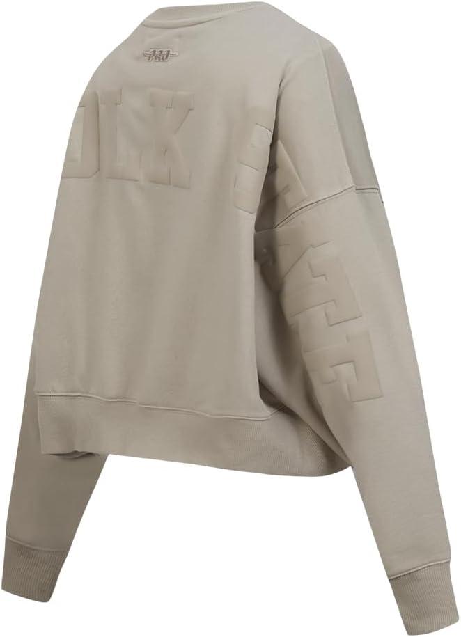 imagePRO STANDARD Womens College Wingspan Brushed Back French Terry Crewneck SweatshirtTaupe