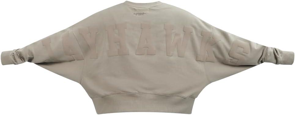 imagePRO STANDARD Womens College Wingspan Brushed Back French Terry Crewneck SweatshirtTaupe