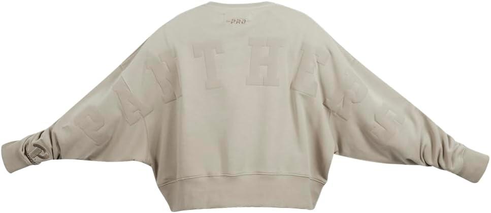 imagePRO STANDARD Womens College Wingspan Brushed Back French Terry Crewneck SweatshirtTaupe