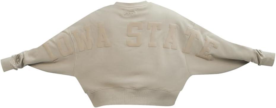 imagePRO STANDARD Womens College Wingspan Brushed Back French Terry Crewneck SweatshirtTaupe