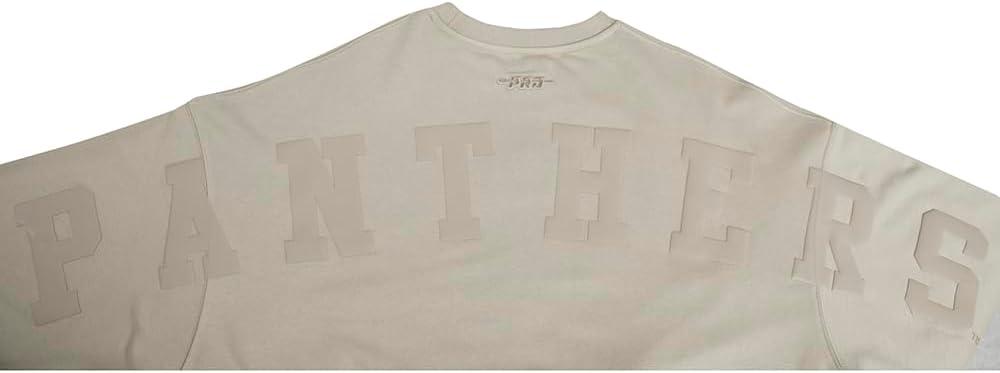 imagePRO STANDARD Womens College Wingspan Brushed Back French Terry Crewneck SweatshirtTaupe