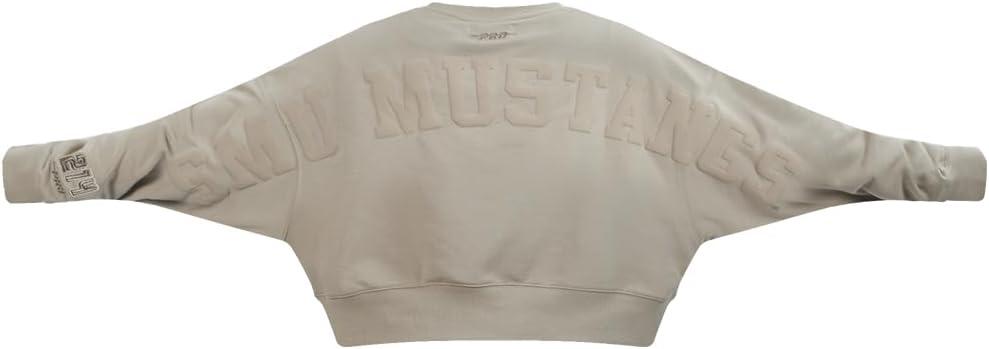 imagePRO STANDARD Womens College Wingspan Brushed Back French Terry Crewneck SweatshirtTaupe