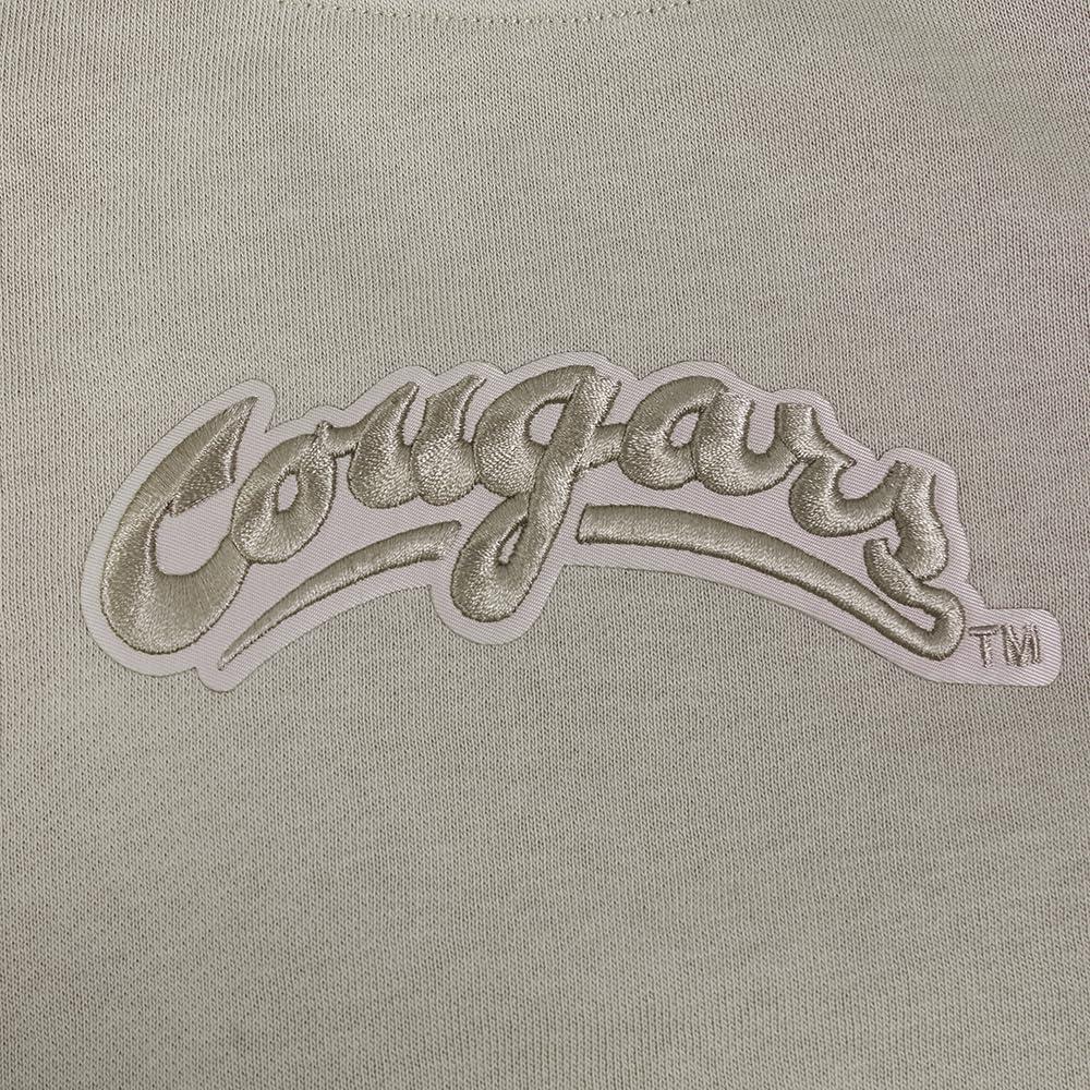 imagePRO STANDARD Womens College Wingspan Brushed Back French Terry Crewneck SweatshirtTaupe