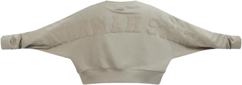 imagePRO STANDARD Womens College Wingspan Brushed Back French Terry Crewneck SweatshirtTaupe