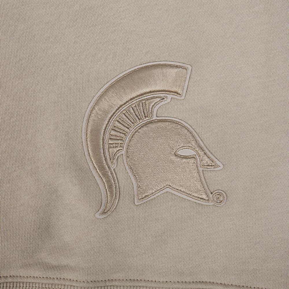imagePRO STANDARD Womens College Wingspan Brushed Back French Terry Crewneck SweatshirtTaupe