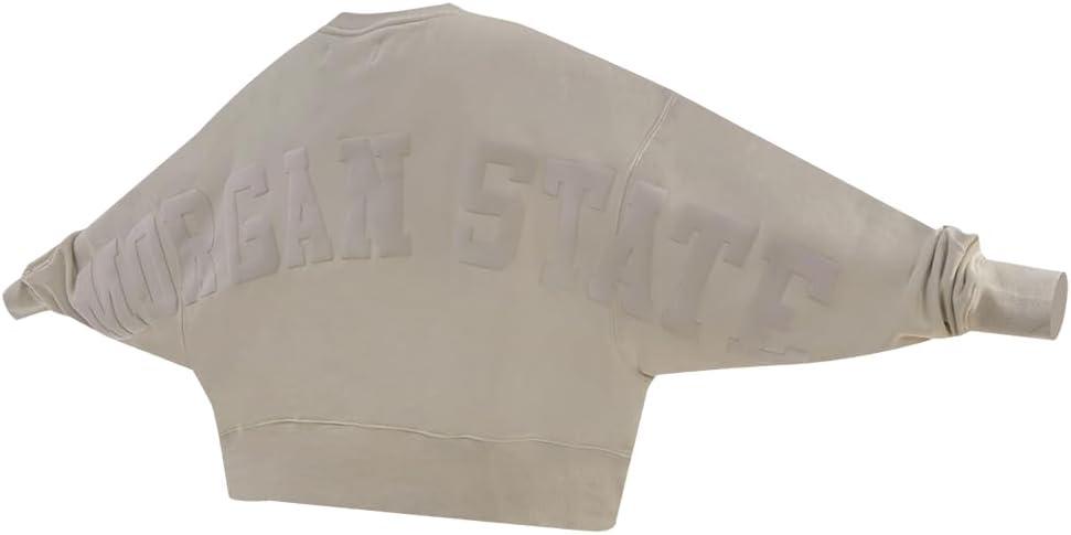 imagePRO STANDARD Womens College Wingspan Brushed Back French Terry Crewneck SweatshirtTaupe
