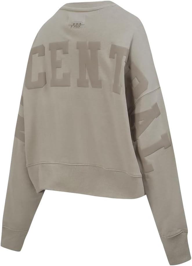 imagePRO STANDARD Womens College Wingspan Brushed Back French Terry Crewneck SweatshirtTaupe