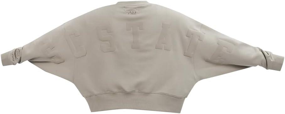 imagePRO STANDARD Womens College Wingspan Brushed Back French Terry Crewneck SweatshirtTaupe