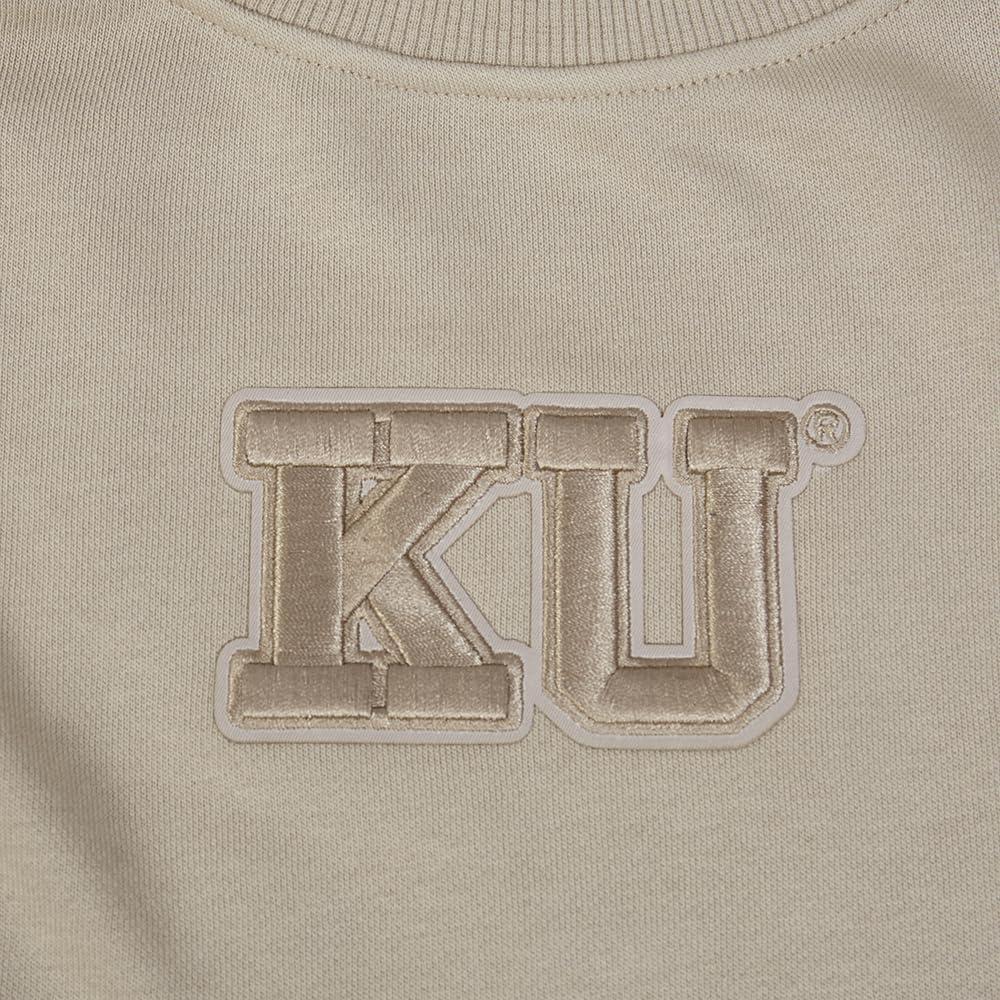 imagePRO STANDARD Womens College Wingspan Brushed Back French Terry Crewneck SweatshirtTaupe