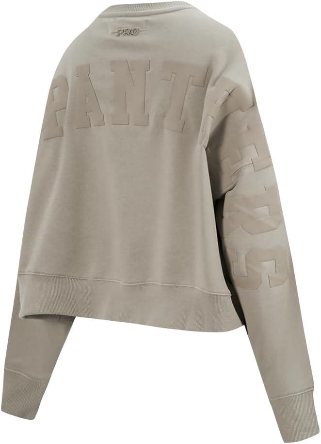 imagePRO STANDARD Womens College Wingspan Brushed Back French Terry Crewneck SweatshirtTaupe