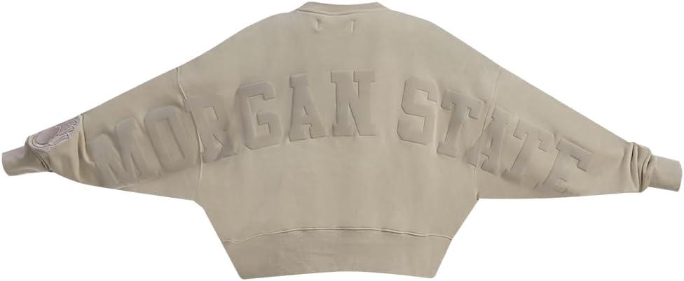 imagePRO STANDARD Womens College Wingspan Brushed Back French Terry Crewneck SweatshirtTaupe
