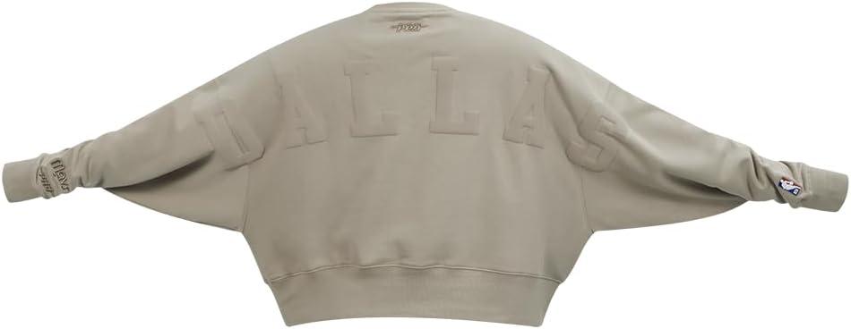 imagePRO STANDARD Womens NBA Wingspan Brushed Back French Terry Crewneck SweatshirtTaupe