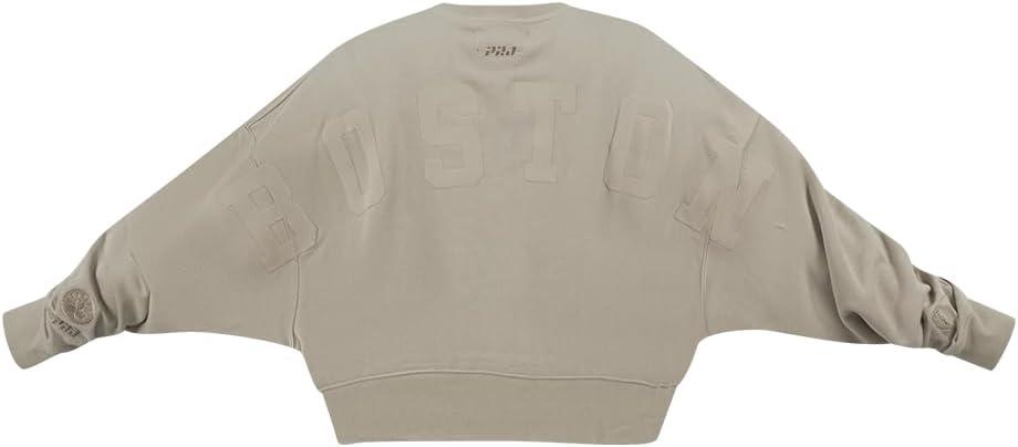 imagePRO STANDARD Womens NBA Wingspan Brushed Back French Terry Crewneck SweatshirtTaupe