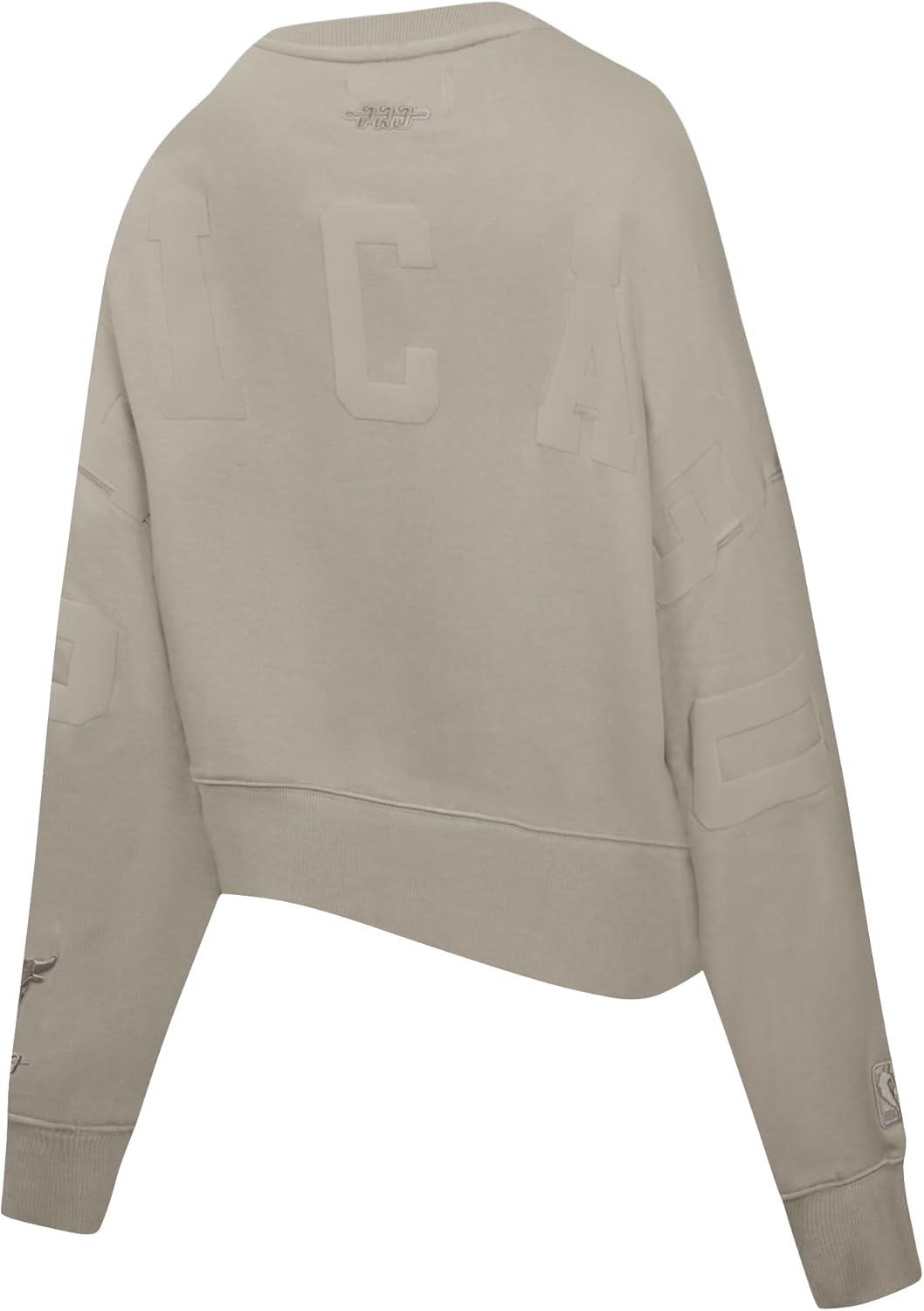 imagePRO STANDARD Womens NBA Wingspan Brushed Back French Terry Crewneck SweatshirtTaupe