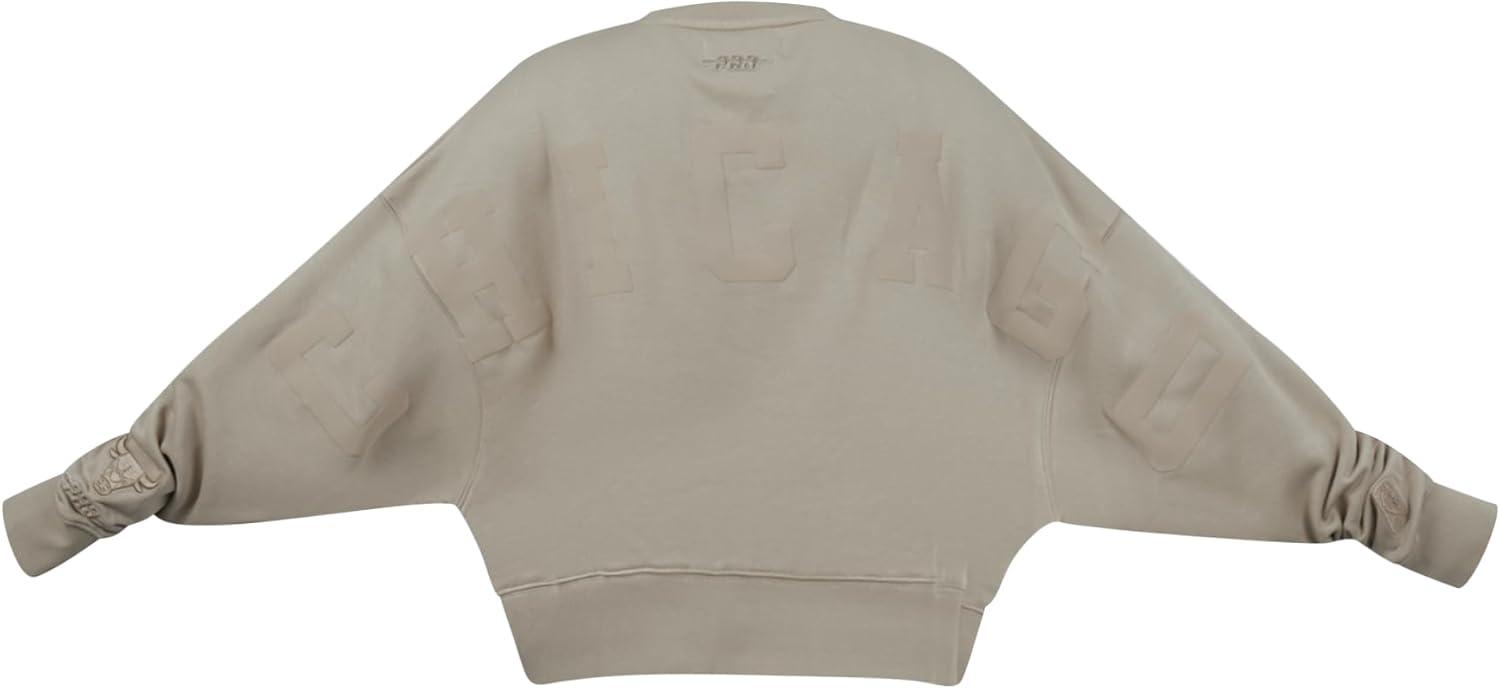 imagePRO STANDARD Womens NBA Wingspan Brushed Back French Terry Crewneck SweatshirtTaupe