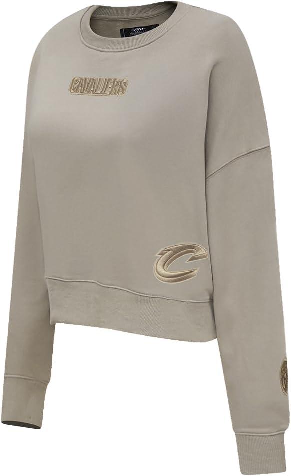 imagePRO STANDARD Womens NBA Wingspan Brushed Back French Terry Crewneck SweatshirtTaupe