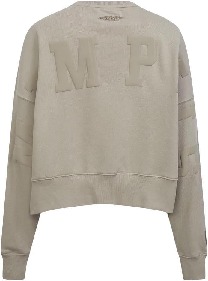 imagePRO STANDARD Womens NBA Wingspan Brushed Back French Terry Crewneck SweatshirtTaupe