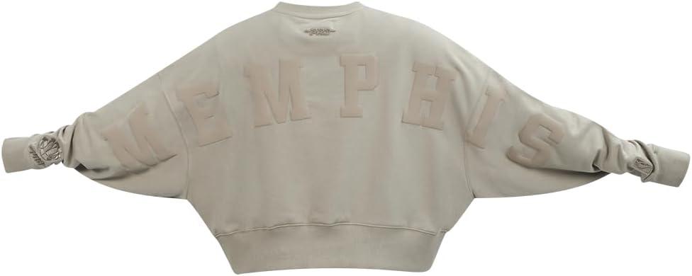 imagePRO STANDARD Womens NBA Wingspan Brushed Back French Terry Crewneck SweatshirtTaupe