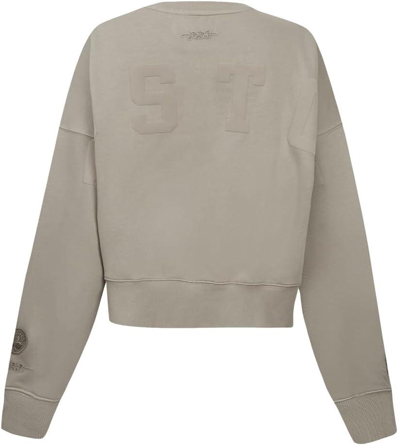 imagePRO STANDARD Womens NBA Wingspan Brushed Back French Terry Crewneck SweatshirtTaupe