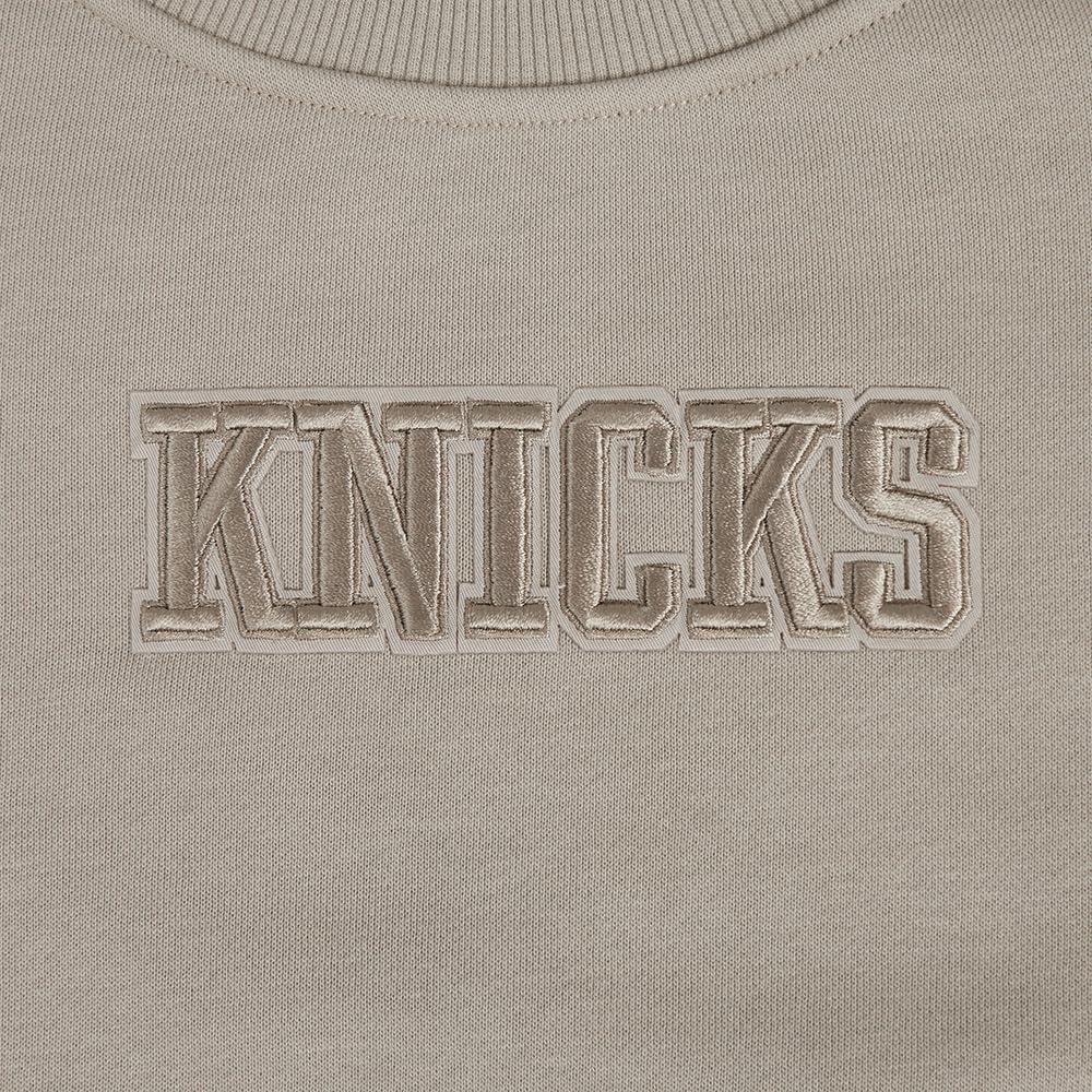 imagePRO STANDARD Womens NBA Wingspan Brushed Back French Terry Crewneck SweatshirtTaupe