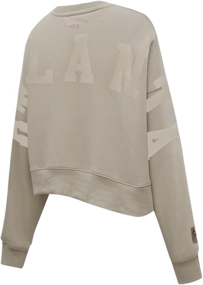 imagePRO STANDARD Womens NBA Wingspan Brushed Back French Terry Crewneck SweatshirtTaupe