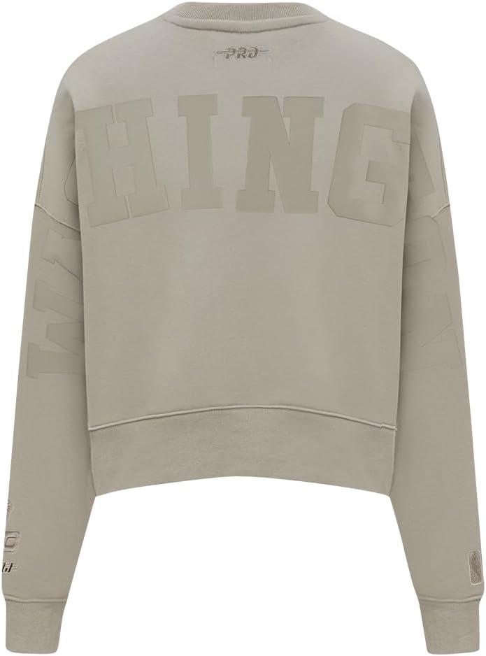 imagePRO STANDARD Womens NBA Wingspan Brushed Back French Terry Crewneck SweatshirtTaupe