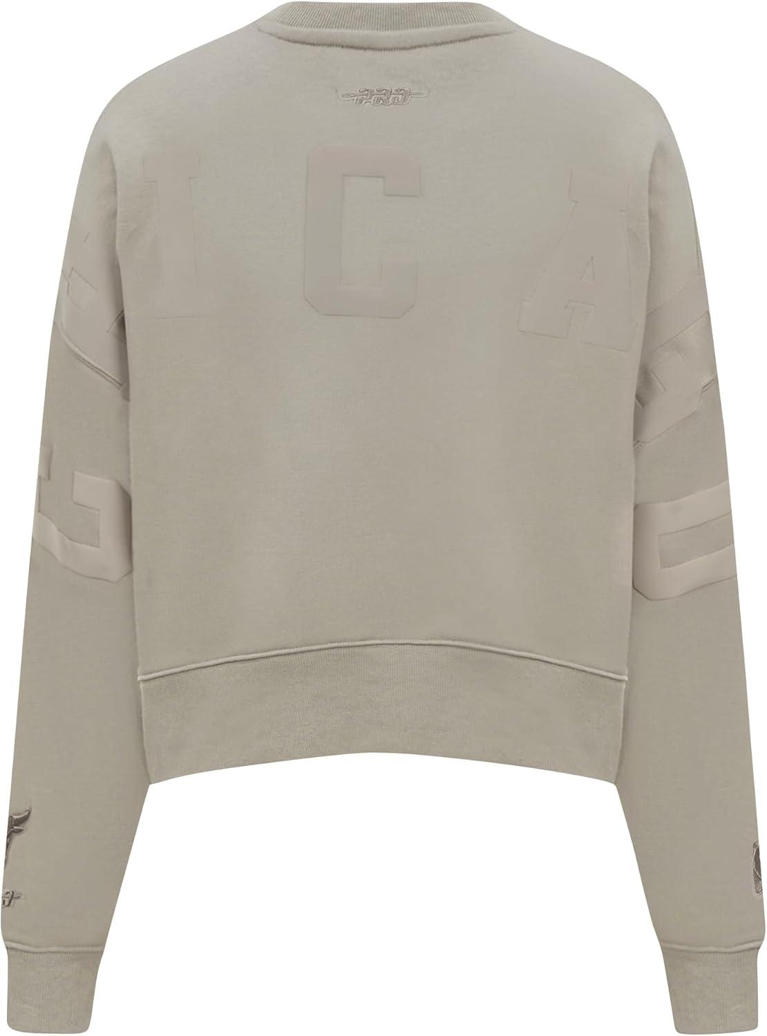 imagePRO STANDARD Womens NBA Wingspan Brushed Back French Terry Crewneck SweatshirtTaupe