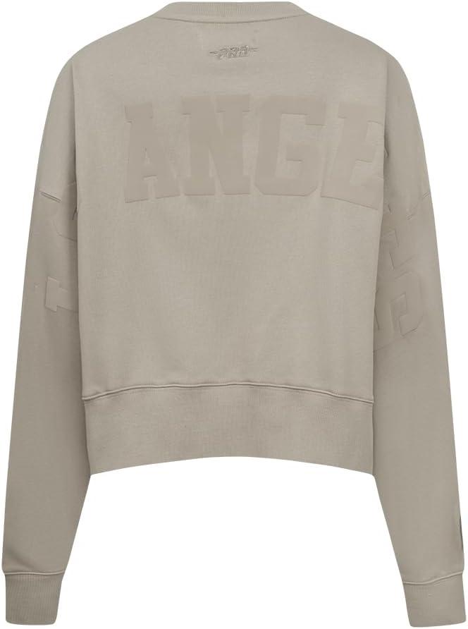 imagePRO STANDARD Womens NBA Wingspan Brushed Back French Terry Crewneck SweatshirtTaupe