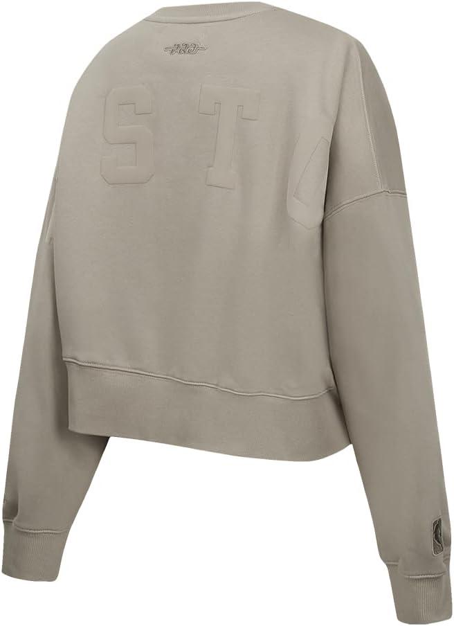 imagePRO STANDARD Womens NBA Wingspan Brushed Back French Terry Crewneck SweatshirtTaupe