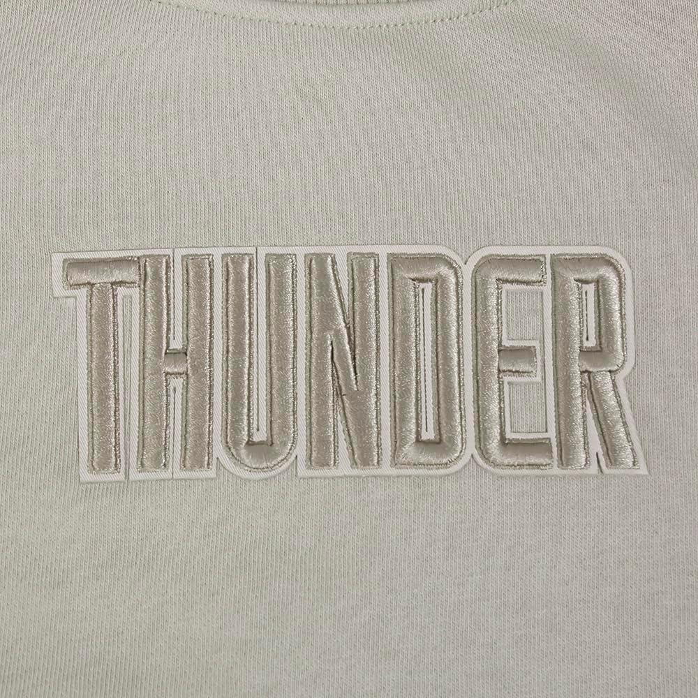 imagePRO STANDARD Womens NBA Wingspan Brushed Back French Terry Crewneck SweatshirtTaupe