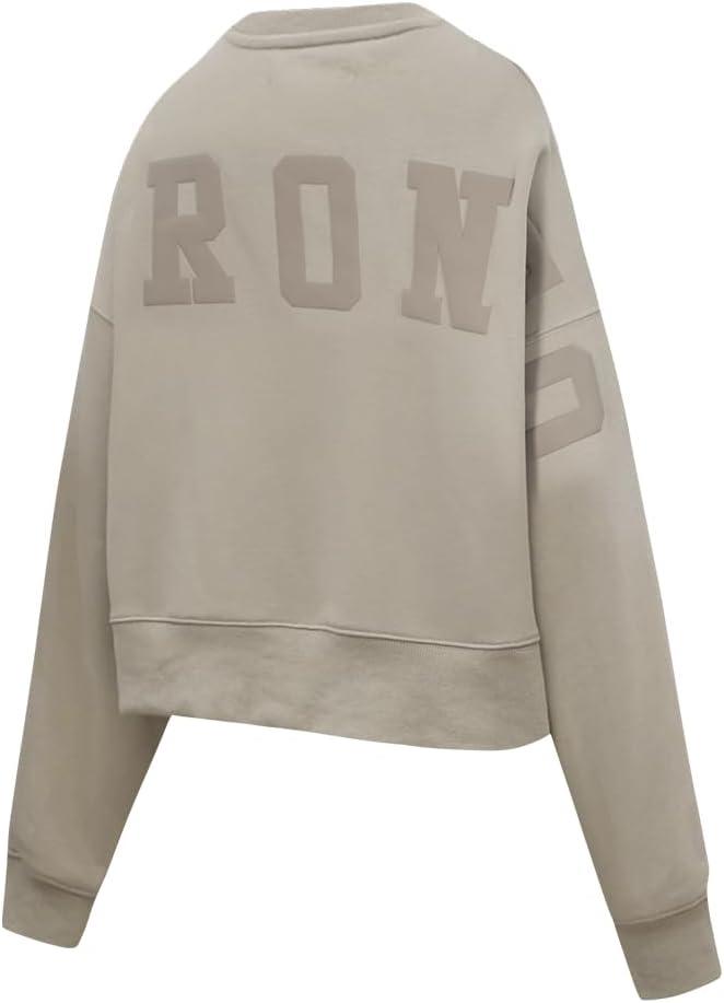 imagePRO STANDARD Womens NBA Wingspan Brushed Back French Terry Crewneck SweatshirtTaupe