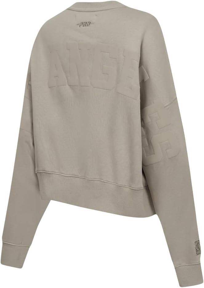 imagePRO STANDARD Womens NBA Wingspan Brushed Back French Terry Crewneck SweatshirtTaupe
