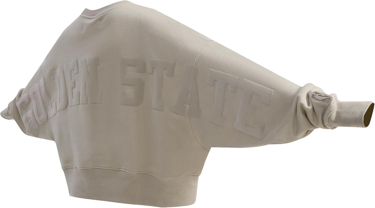 imagePRO STANDARD Womens NBA Wingspan Brushed Back French Terry Crewneck SweatshirtTaupe