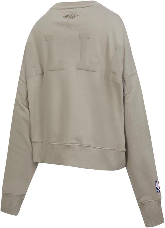 imagePRO STANDARD Womens NBA Wingspan Brushed Back French Terry Crewneck SweatshirtTaupe