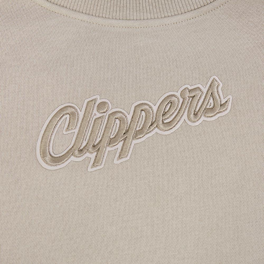 imagePRO STANDARD Womens NBA Wingspan Brushed Back French Terry Crewneck SweatshirtTaupe