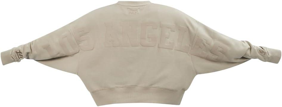 imagePRO STANDARD Womens NBA Wingspan Brushed Back French Terry Crewneck SweatshirtTaupe