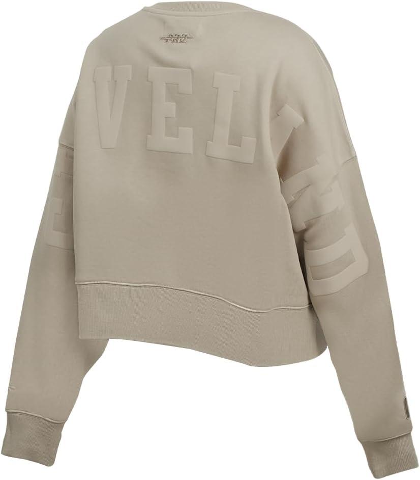 imagePRO STANDARD Womens NBA Wingspan Brushed Back French Terry Crewneck SweatshirtTaupe