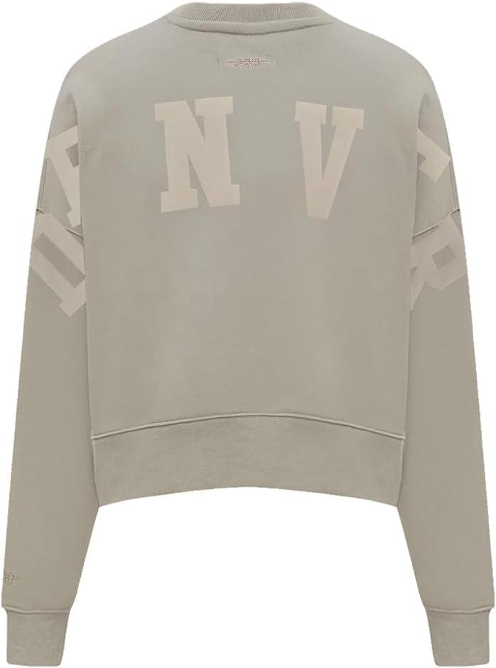 imagePRO STANDARD Womens NBA Wingspan Brushed Back French Terry Crewneck SweatshirtTaupe