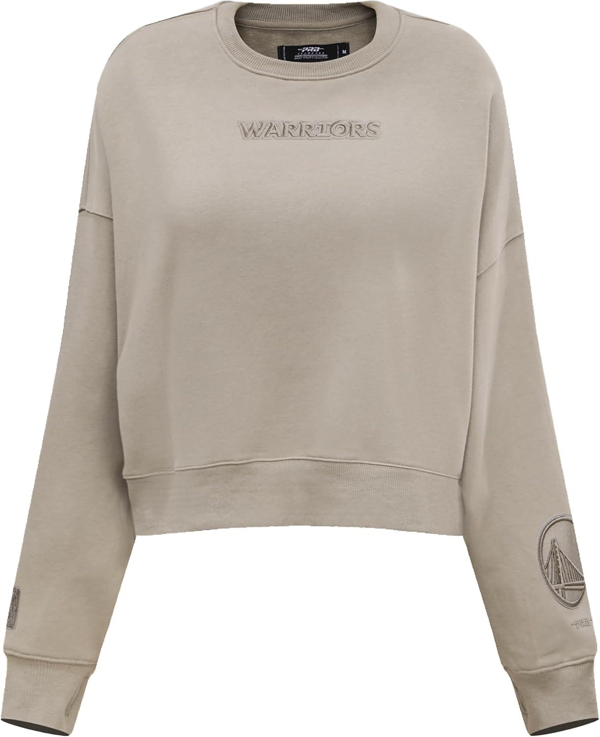imagePRO STANDARD Womens NBA Wingspan Brushed Back French Terry Crewneck SweatshirtTaupe