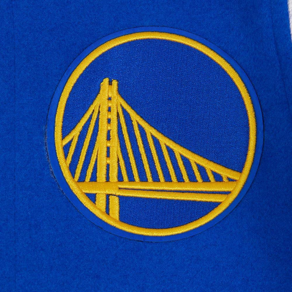 imagePro Standard Big Kids NBA Classic Chenille Varsity JacketRoyal BlueWhite