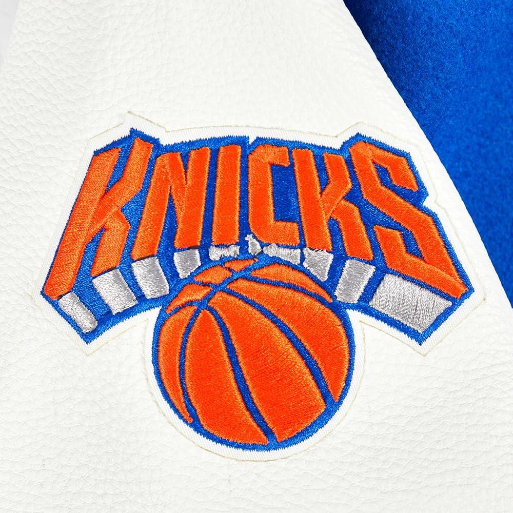 imagePro Standard Big Kids NBA Classic Chenille Varsity JacketRoyal BlueWhite