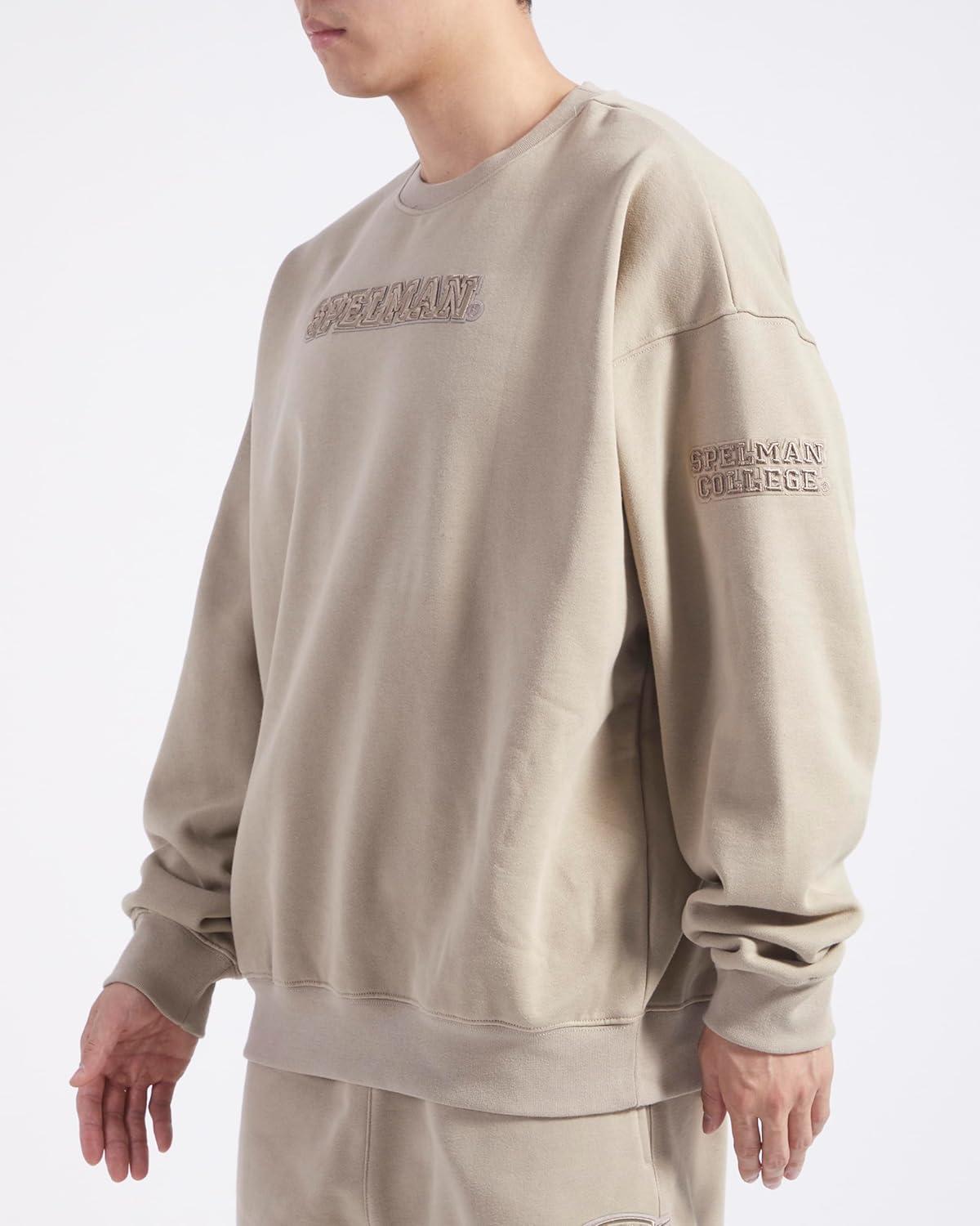 imagePro Standard Mens College Neutral Fleece Crewneck SweatshirtTaupe