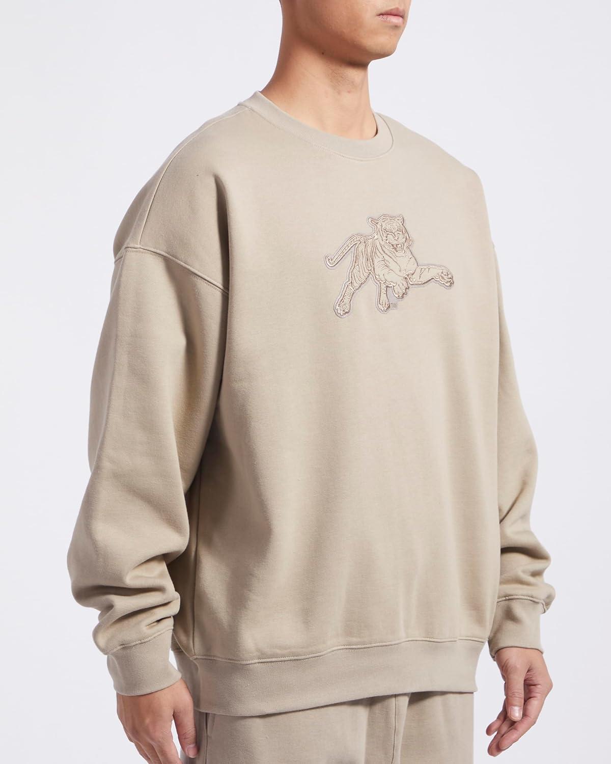 imagePro Standard Mens College Neutral Fleece Crewneck SweatshirtTaupe