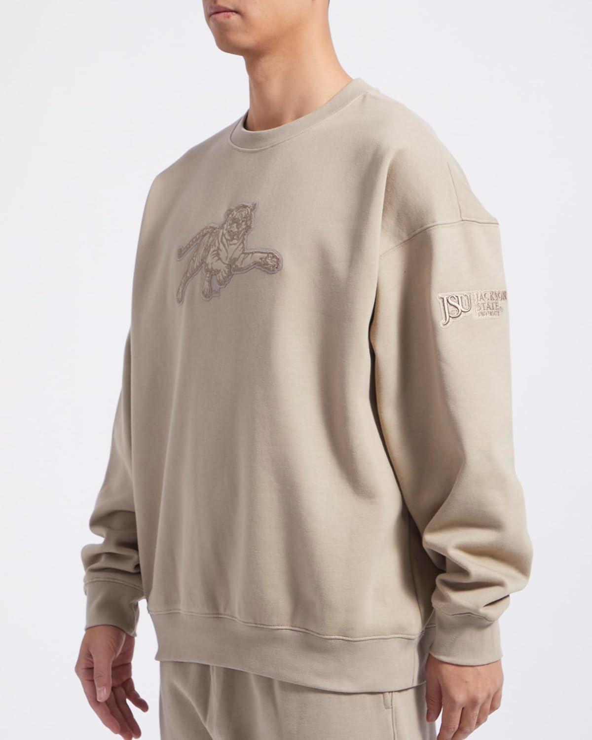imagePro Standard Mens College Neutral Fleece Crewneck SweatshirtTaupe