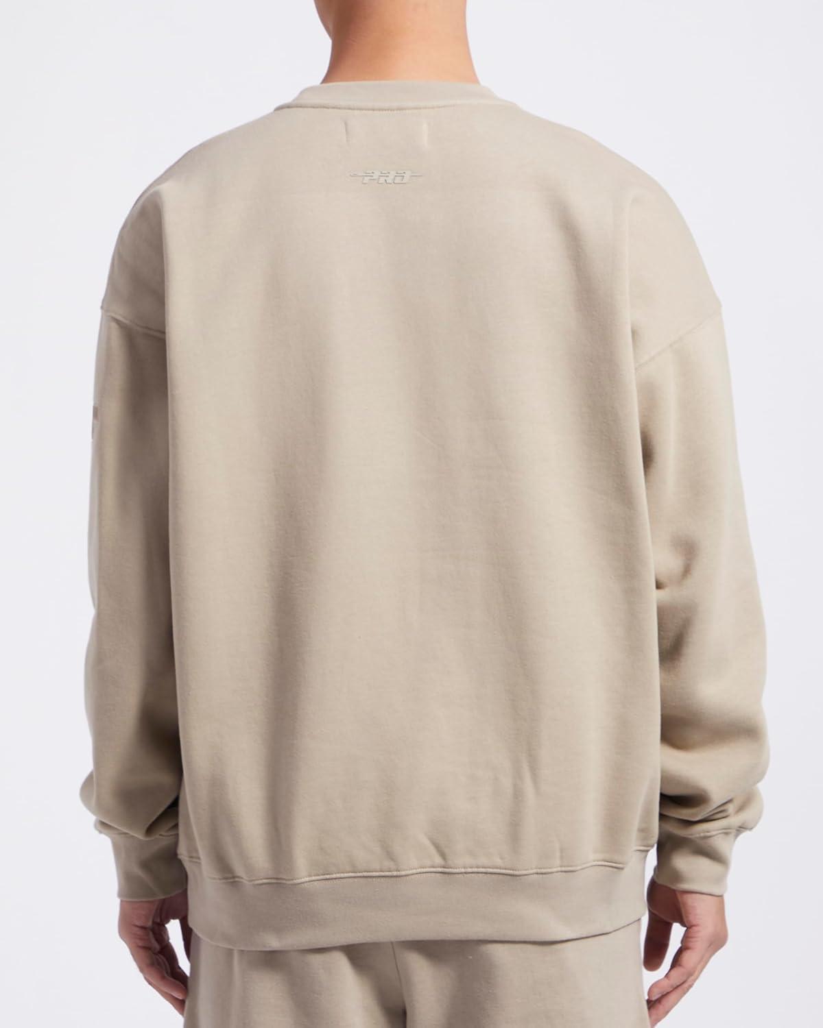 imagePro Standard Mens College Neutral Fleece Crewneck SweatshirtTaupe