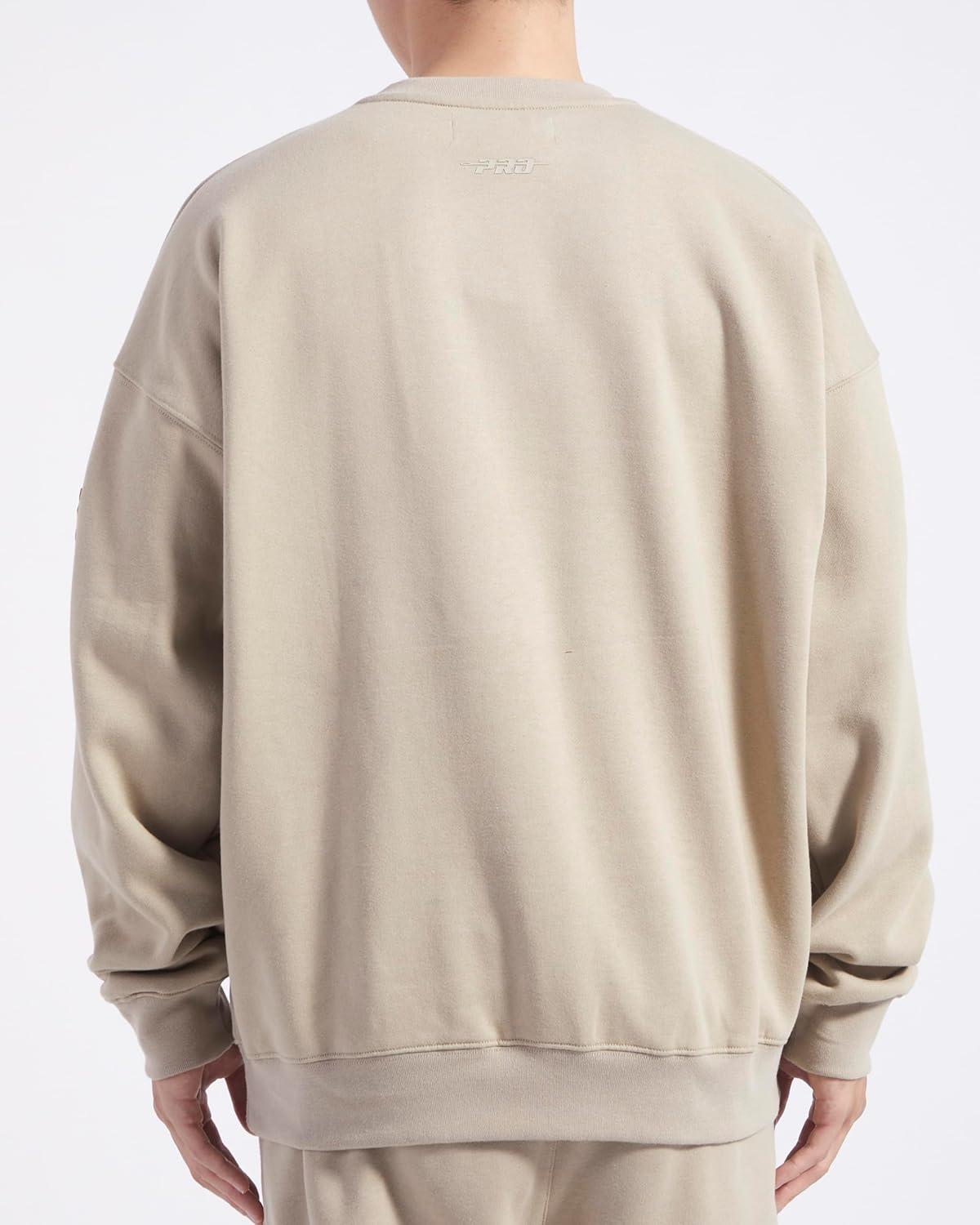 imagePro Standard Mens College Neutral Fleece Crewneck SweatshirtTaupe