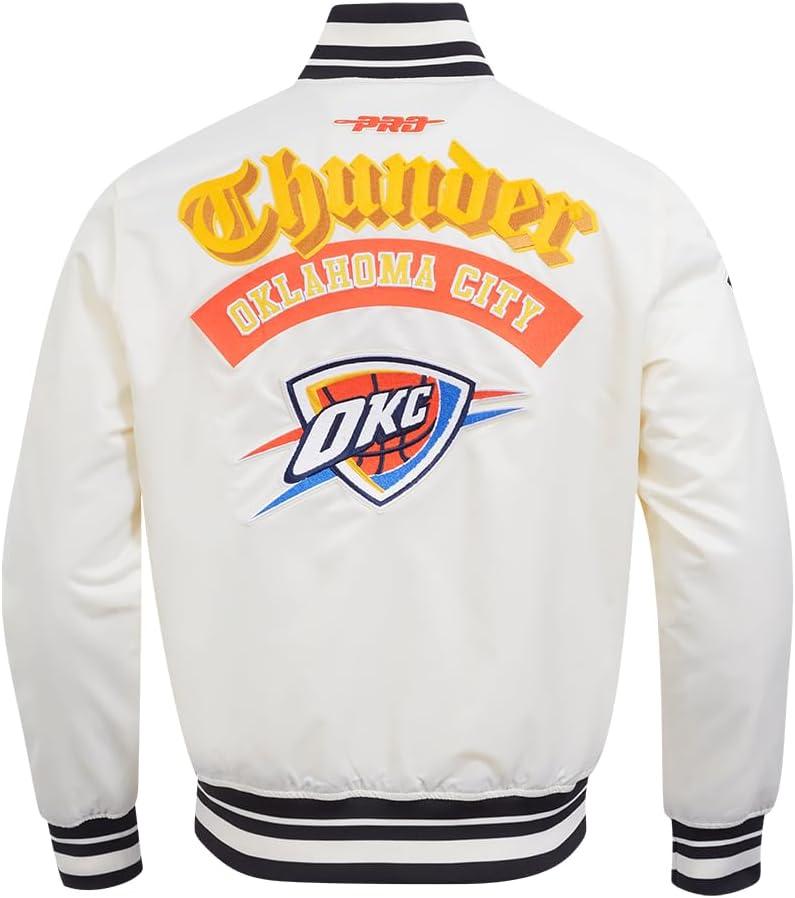 imagePro Standard Mens NBA Best Of Satin JacketEggshell Black